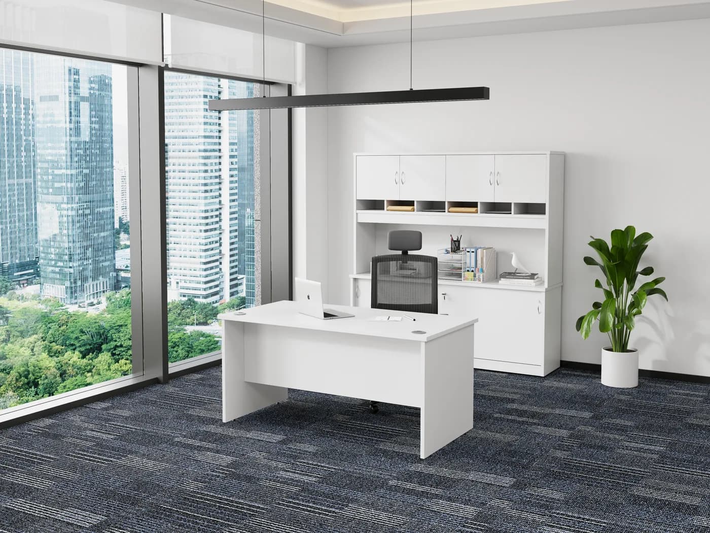 Desk 1500 x 750 shown in an office setting