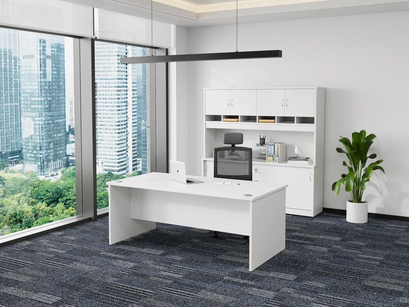 Desk 1800 x 900 shown in an office setting